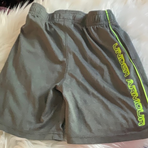 Under Armour Charcoal Shorts with Lime Detail - Picture 3 of 5